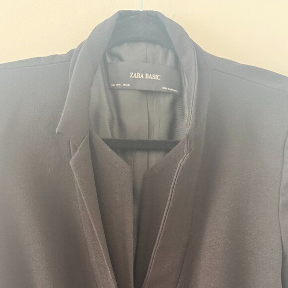Zara Black Blazer - Sz L - Picture 3 of 4
